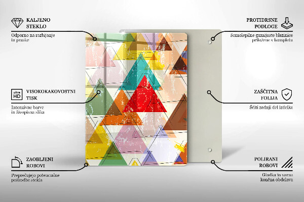 Üveg vágódeszka Színes égbolt