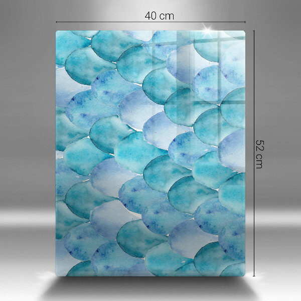 Üveg vágódeszka Akvarell skálák