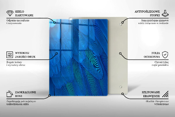 Üveg vágódeszka Akvarell skálák