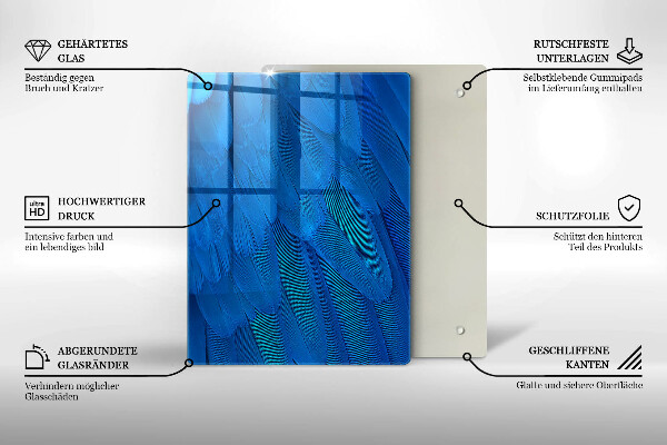 Üveg vágódeszka Akvarell skálák