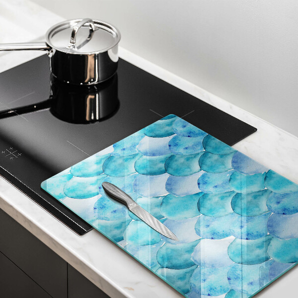 Üveg vágódeszka Akvarell skálák