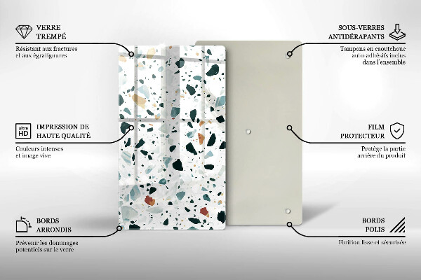 Üveg vágódeszka Könnyű kőedény