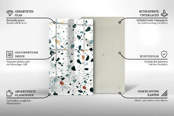 Üveg vágódeszka Könnyű kőedény