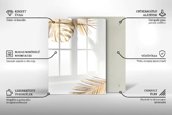 Üveg vágódeszka Könnyű kőedény