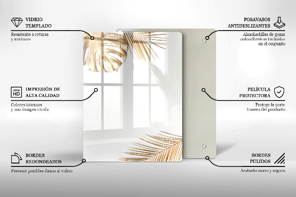 Üveg vágódeszka Könnyű kőedény