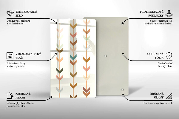 Üveg vágódeszka Geometriai elemek