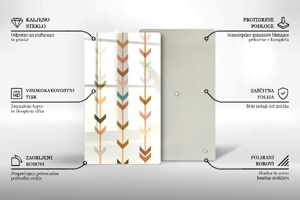 Üveg vágódeszka Geometriai elemek