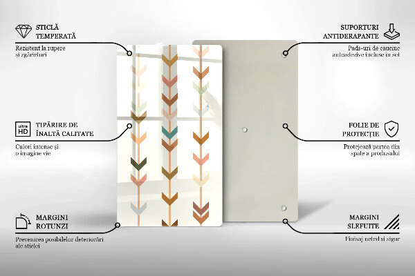 Üveg vágódeszka Geometriai elemek