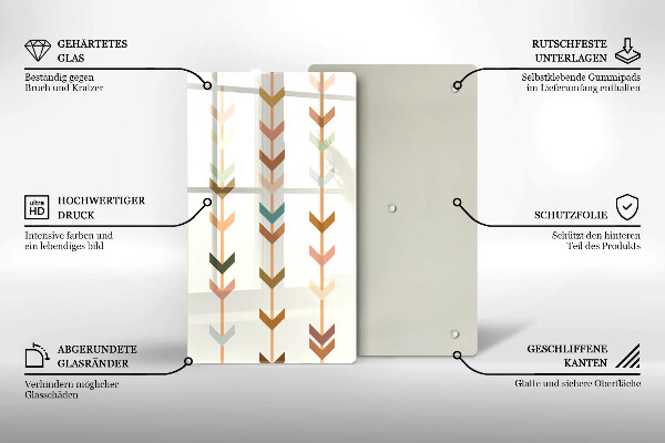 Üveg vágódeszka Geometriai elemek