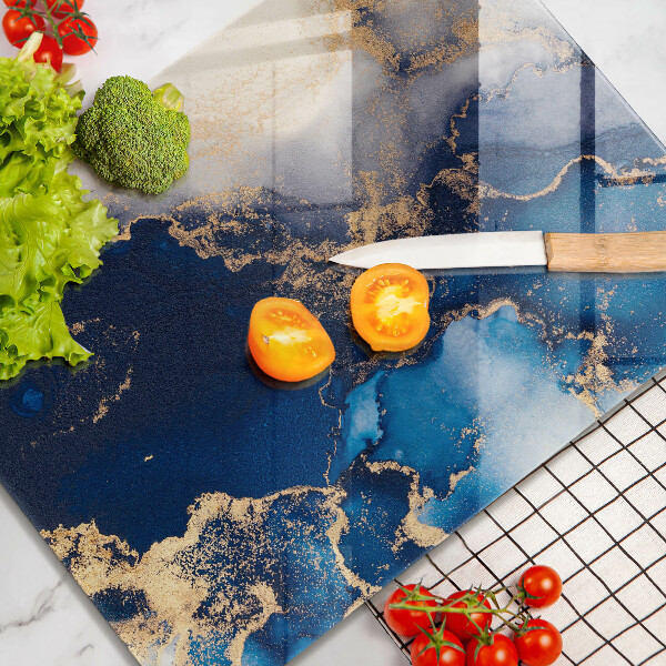 Üveg vágódeszka Elegáns háttér és arany