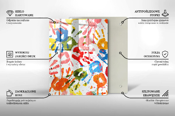 Üveg vágódeszka Elegáns háttér és arany