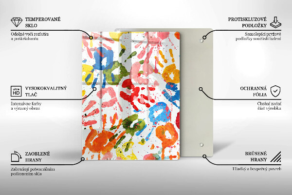 Üveg vágódeszka Elegáns háttér és arany