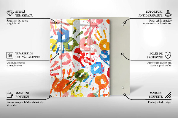 Üveg vágódeszka Elegáns háttér és arany