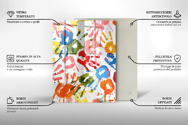 Üveg vágódeszka Elegáns háttér és arany