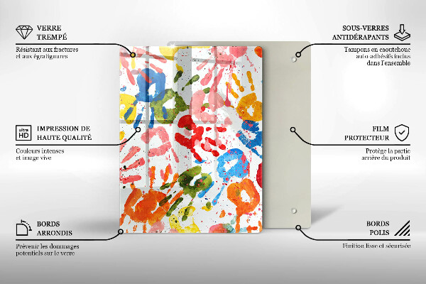 Üveg vágódeszka Elegáns háttér és arany