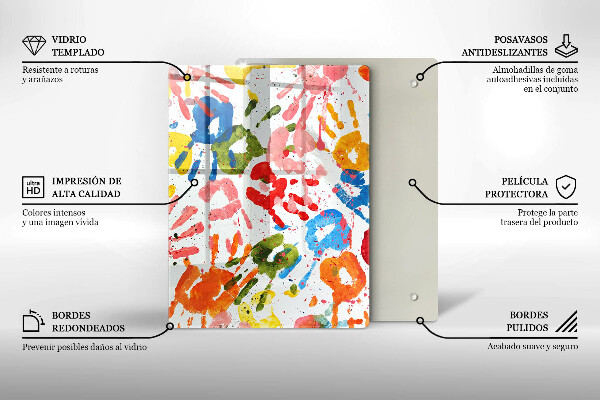 Üveg vágódeszka Elegáns háttér és arany