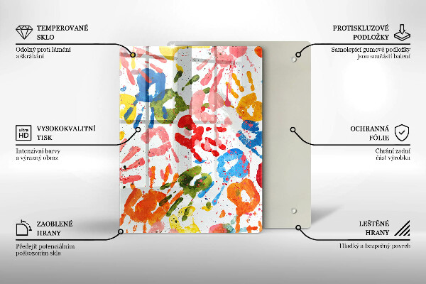 Üveg vágódeszka Elegáns háttér és arany