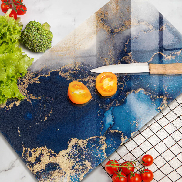 Üveg vágódeszka Elegáns háttér és arany