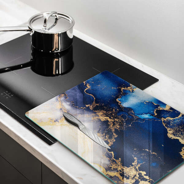 Üveg vágódeszka Elegáns háttér és arany