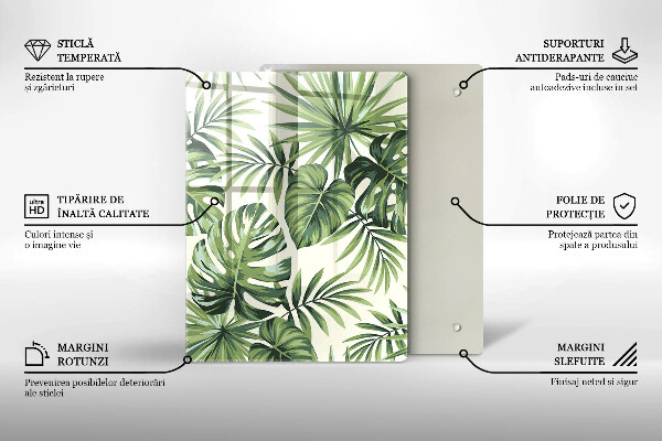 Üveg vágódeszka Téli díszek