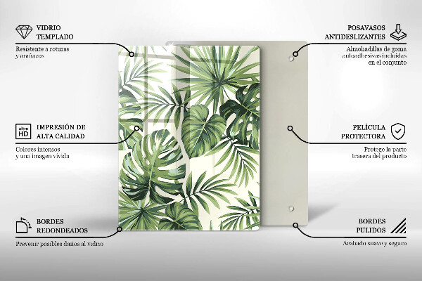 Üveg vágódeszka Téli díszek