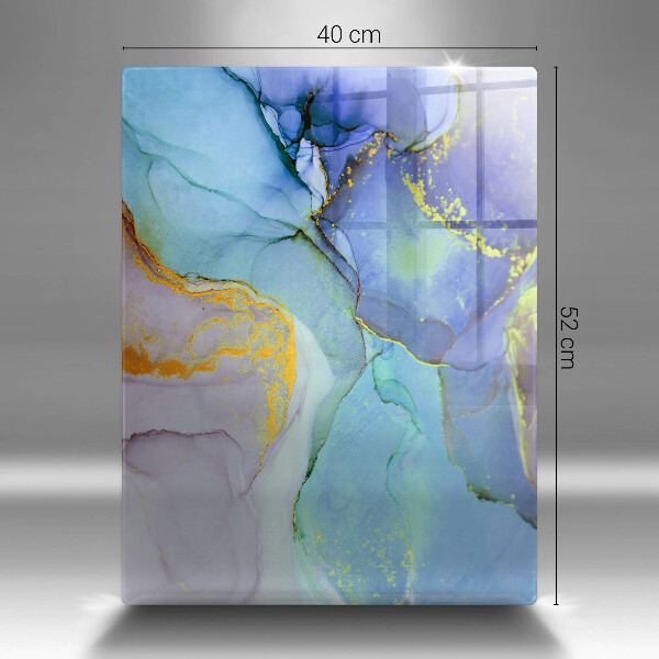 Üveg vágódeszka Repedt arany kő