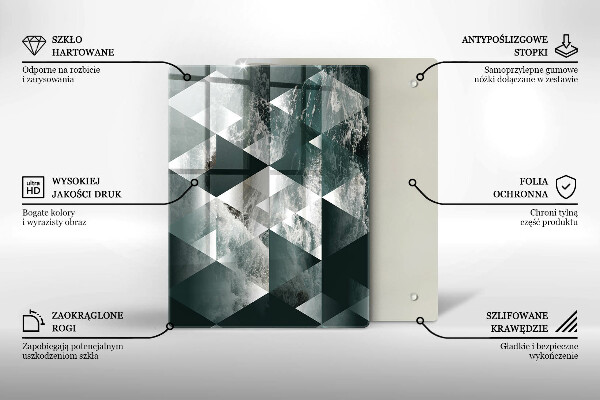 Üveg vágódeszka Repedt arany kő