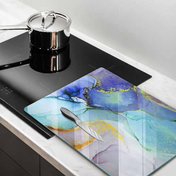 Üveg vágódeszka Repedt arany kő