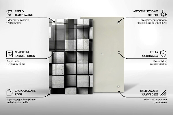 Üveg vágódeszka 3D geometriai háttér