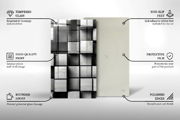 Üveg vágódeszka 3D geometriai háttér