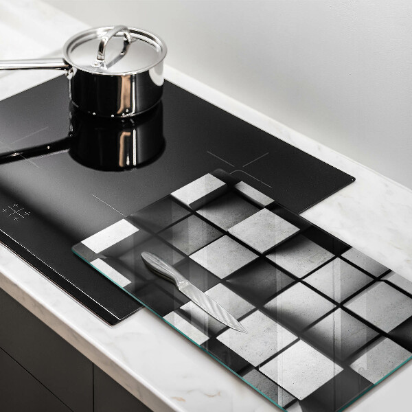 Üveg vágódeszka 3D geometriai háttér