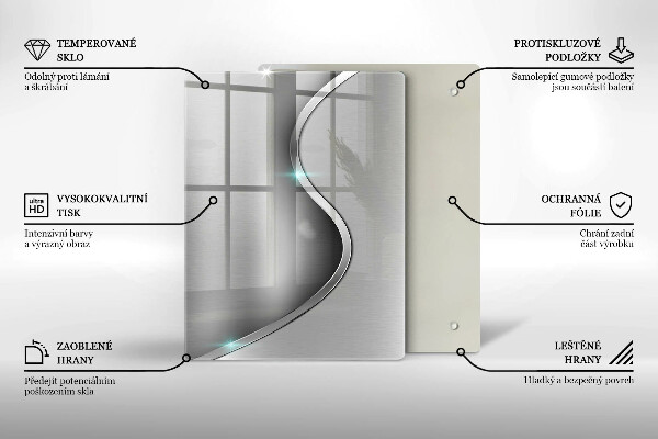 Üveg vágódeszka 3D geometriai háttér