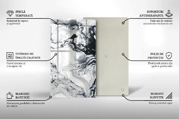 Üveg vágódeszka Tinta absztrakció