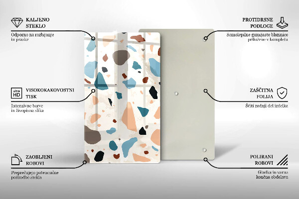 Üveg vágódeszka Dekoratív kőedény