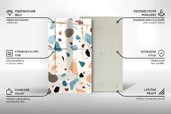 Üveg vágódeszka Dekoratív kőedény