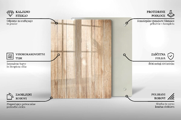 Üveg vágódeszka Dekoratív kőedény
