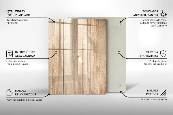 Üveg vágódeszka Dekoratív kőedény