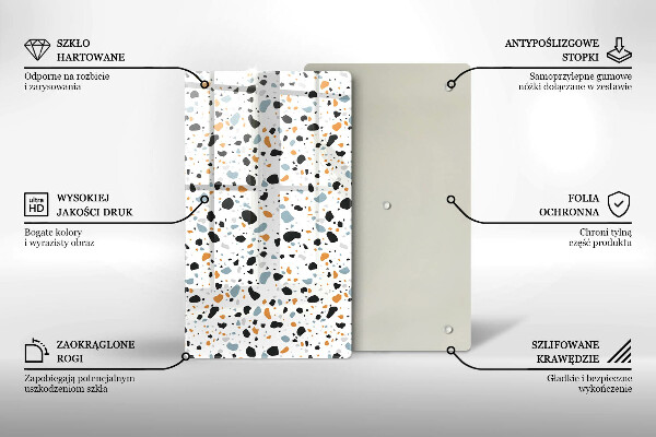 Üveg vágódeszka Dekoratív kőedény