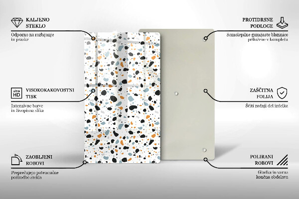 Üveg vágódeszka Dekoratív kőedény