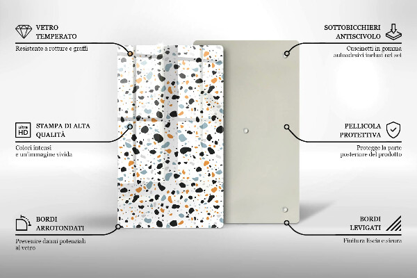 Üveg vágódeszka Dekoratív kőedény