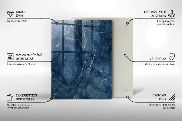 Üveg vágódeszka Dekoratív kőedény