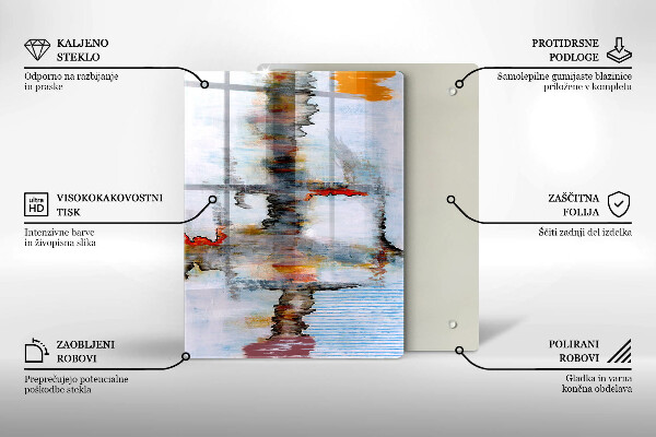 Üveg vágódeszka Festék absztrakciós háttér
