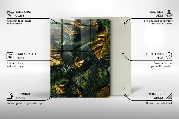 Üveg vágódeszka Folyadék absztrakció