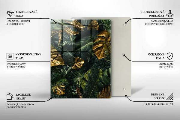 Üveg vágódeszka Folyadék absztrakció