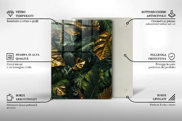 Üveg vágódeszka Folyadék absztrakció