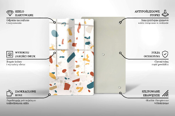 Üveg vágódeszka Dekoratív kőedény