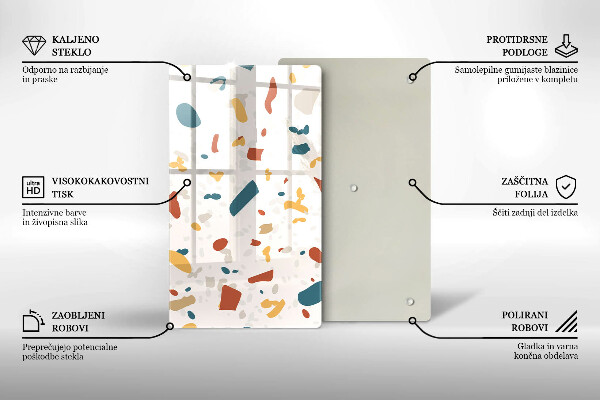 Üveg vágódeszka Dekoratív kőedény