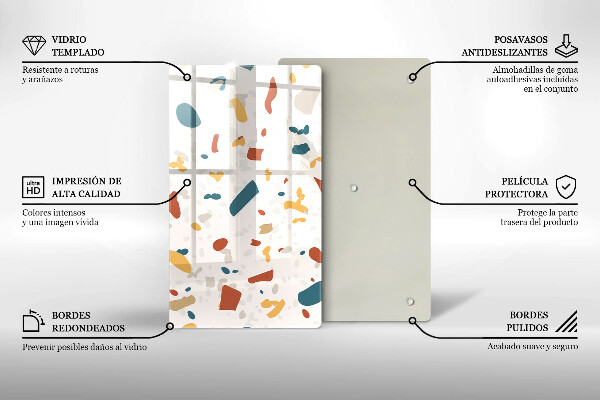 Üveg vágódeszka Dekoratív kőedény