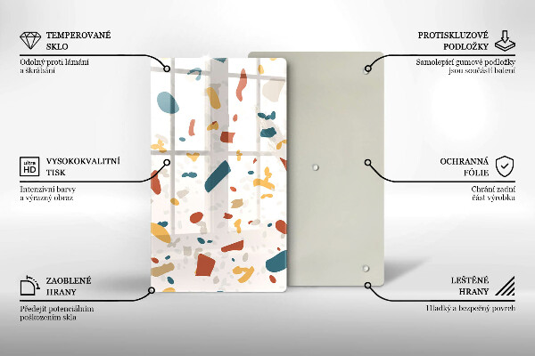 Üveg vágódeszka Dekoratív kőedény