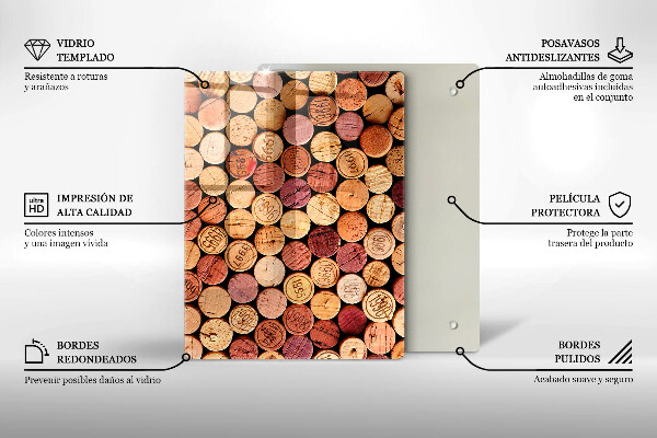 Üveg vágódeszka Éles absztrakció